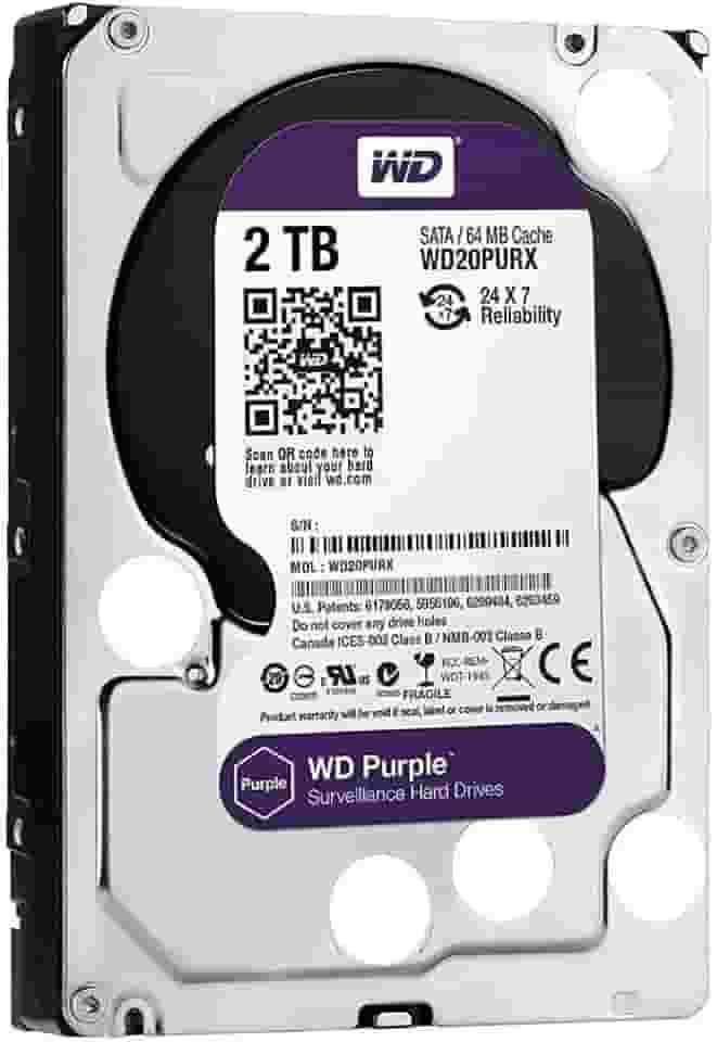 HD 2TB SATA III Western Digital Purple Surveillance WD20PURZ