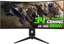 Monitor Gamer SuperFrame Prisma, 34 Pol Quad HD, 1ms, 180Hz