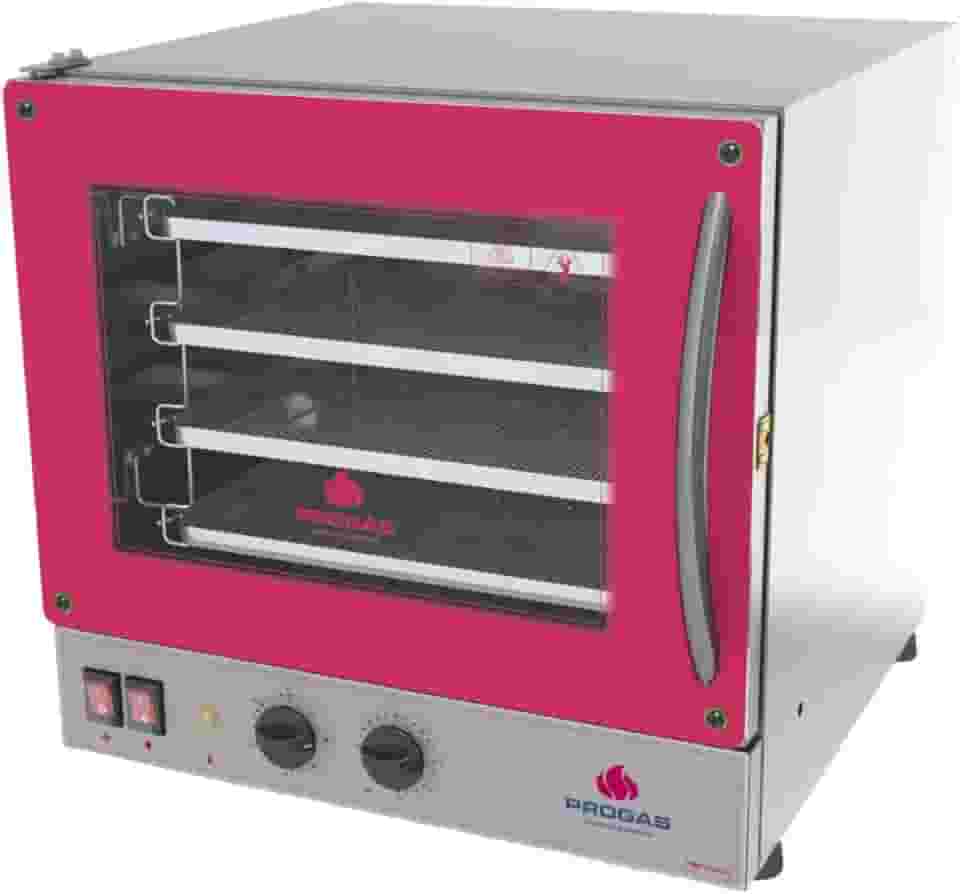 Progás, P37640, Forno de Elétrico Industrial Pirogas Para Pizza 4 Assadeiras 127 Volts, cor Inox, Aço