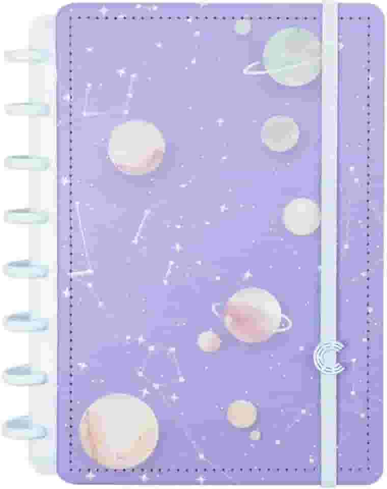 Caderno Inteligente, A5, Purple Galaxy By Gocase, 155x220 mm, 80 Folhas, Caderno Inteligente