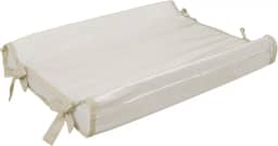 Trocador Americano Bebe Comoda Fralda Com Abas Impermeavel Anatomico Com Capa Plástica Algodão Macio Palha com Caqui (65x40)