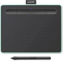 Mesa Digitalizadora Wacom Bluetooth Pequena Intuos Criativa - CTL4100WLE0, Verde e Preta, Pequeno