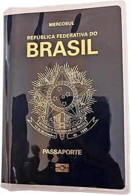 kit 10 Capa Passaporte na cor transparente em PVC