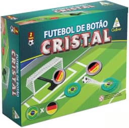 Jogo Futebol de Botão, Brasil x Alemanha, Gulliver, 27 Peças