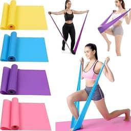 Kit com 3 Faixas Thera BandS - Elásticos de Resistência para Treino, Reabilitação, Fortalecimento Muscular, Alongamento e Fisioterapia Profissional.