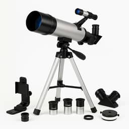Telescópio Astronômico Profissional com Tripé Estável e Lentes HD | Ideal para Observação da Lua, Estrelas e Planetas