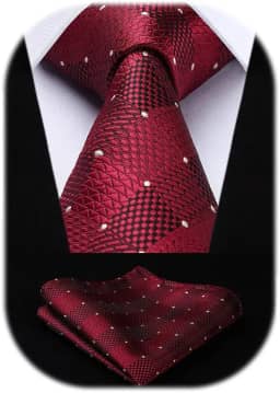 Conjunto de gravata xadrez xadrez de tecido clássico formal masculino e bolso quadrado