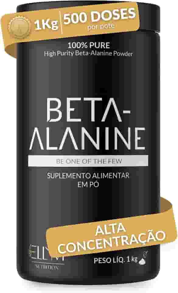 Beta Alanina Pura 1 Kg ELLYM NUTRITION Performance Para Treino e Recuperação Muscular Pós Treino