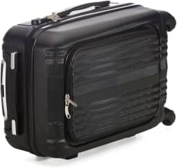 Mala de Viagem Executiva com Rodas, 44L, Antifurto, Compartimento para Notebook, Preta