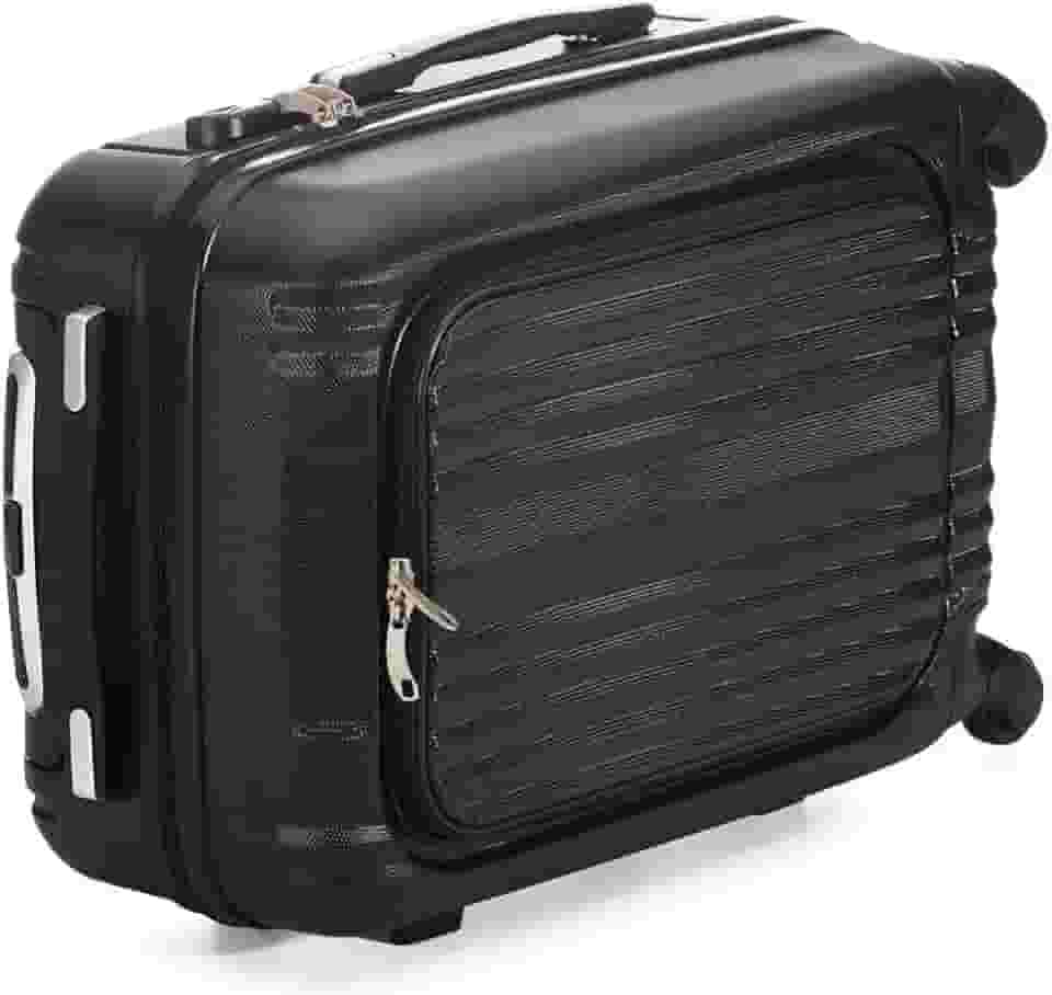 Mala de Viagem Executiva com Rodas, 44L, Antifurto, Compartimento para Notebook, Preta