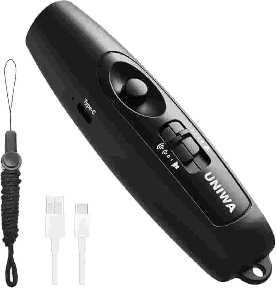 UNIWA Apito eletrônico com carregamento USB, apito de emergência manual de 3 tons e 3 de alto volume para professores de árbitros, apito elétrico de segurança para acampamento de jogos de esportes ao