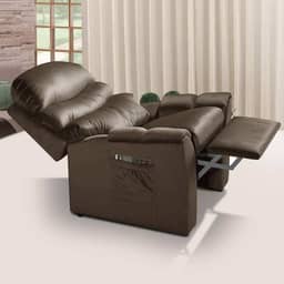Poltrona do papai Retrátil e Reclinável Sued Diamante Grécia Marrom A108