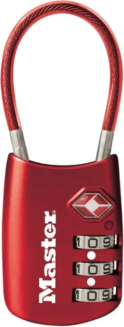 Cadeado para malas Master Lock 4688D, vermelho, pacote com 1