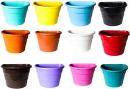 Vasos Plastico De Parede Jardim e Horta Vertical 3 Litros - Kit 10 unidades (SORTIDO)