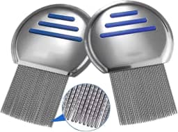 Pente Fino Aço Inox Profissional Para Piolho Lêndea Sem Dor Esterilizável Antiferrugem Durável