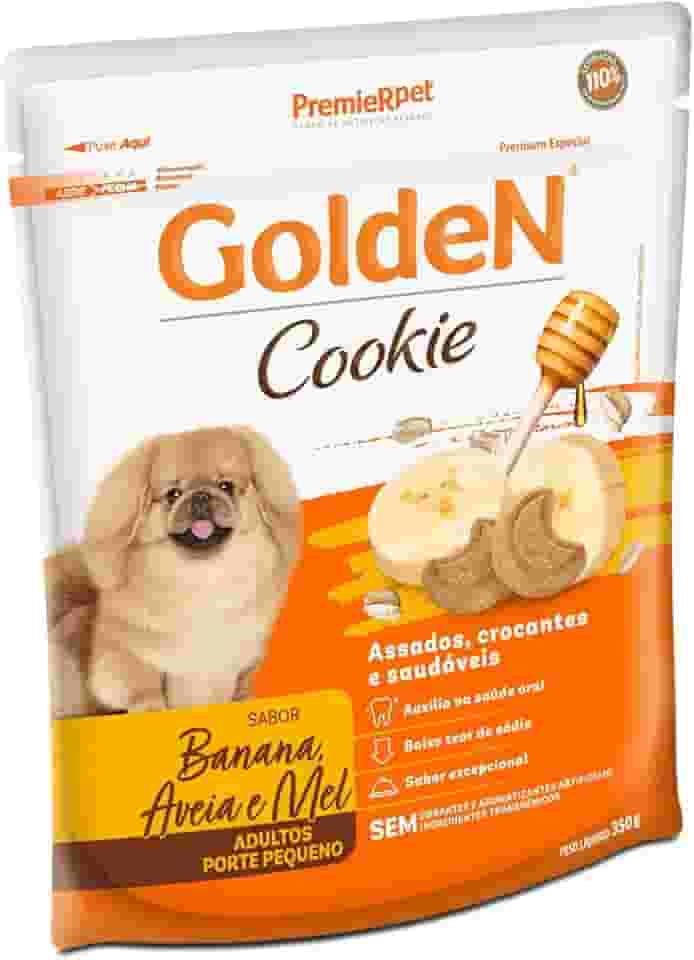GOLDEN COOKIE Biscoito Para Cães Adultos - Sabor Banana Aveia E Mel 350G