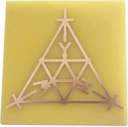 Gráfico Radiestesia Radiônica Cobre 7x7 Cm - Scap