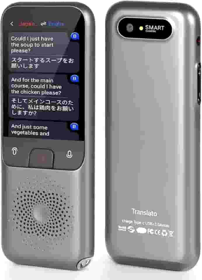 Máquina de Tradução, Cinza, Tradutor de Voz Inteligente Tela Sensível Ao Toque, Dispositivo Tradutor de 138 Idiomas, A Escolha Ideal para O Escritório