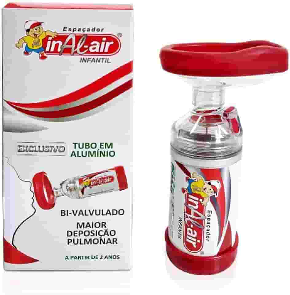 Espaçador Com Máscara Para Inalação Infantil Para Medicamento Aerosol Bi-valvulado