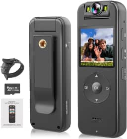 Camera Corporal Esportiva, Camera Corporal de Ação Esportiva Wifi Ultra Hd 4K Portátil Grava Vídeo com Visão Noturna, com Rotação de 180° para Esportes Ao Ar Livre, Ciclismo