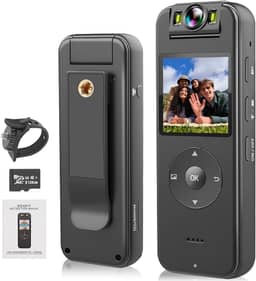 Camera Corporal Esportiva, Camera Corporal de Ação Esportiva Wifi Ultra Hd 4K Portátil Grava Vídeo com Visão Noturna, com Rotação de 180° para Esportes Ao Ar Livre, Ciclismo