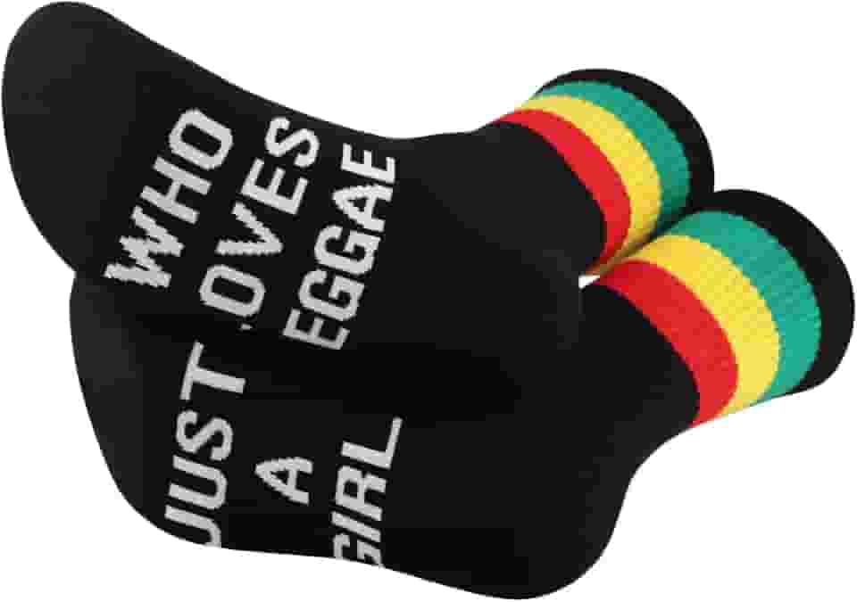 G2TUP 2 pares de meias para quem ama reggae, presente para amantes da música, presentes para músicos