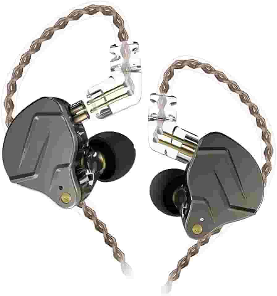 Fone de Ouvido Profissional KZ ZSN Pro Intra-auricular, Driver Híbrido, Cabo Destacável, Original (CINZA)