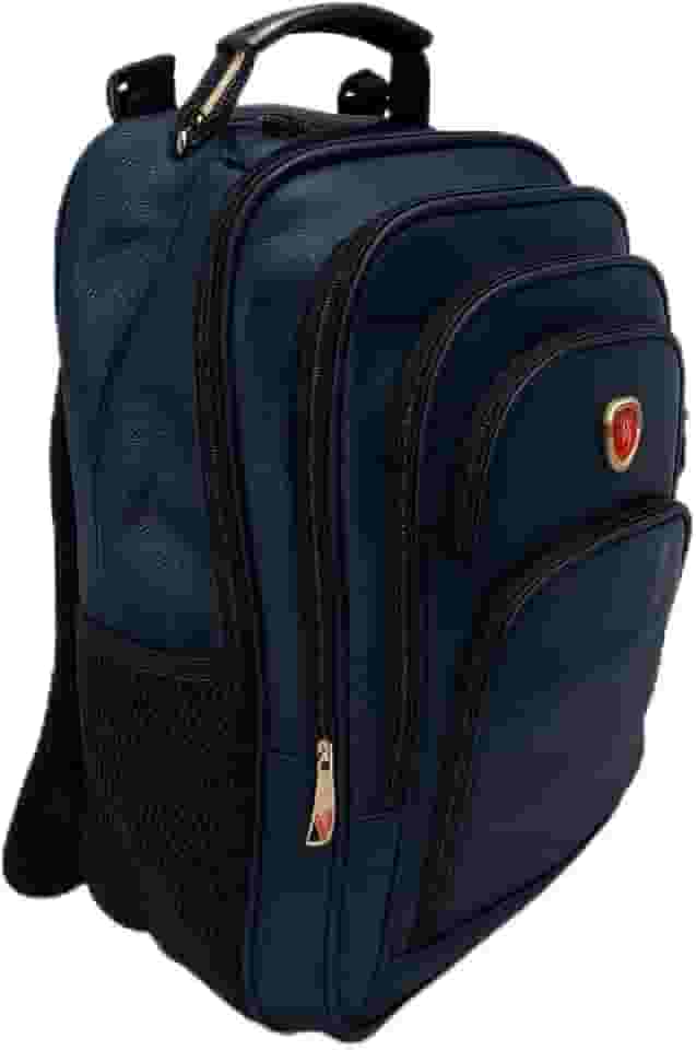 Mochila Grande Executiva Couro Sintético Notebook 15.6' USB Fone Escolar Faculdade Trabalho Resistente 50 L