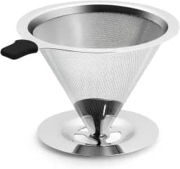 Coador de Café 103 Inox Reutilizável Premium – Filtro Sustentável Sem Papel, Durável, Fácil de Limpar e Econômico, Preserva o Sabor Natural do Café Premum | Buy By Ju