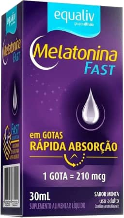 Suplemento Líquido Equaliv melatonina Fast 30ml Rápida Absorção