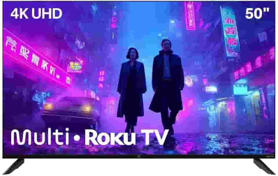 Smart TV 50' Roku Multi 4K Compatível com Alexa e Google Home
