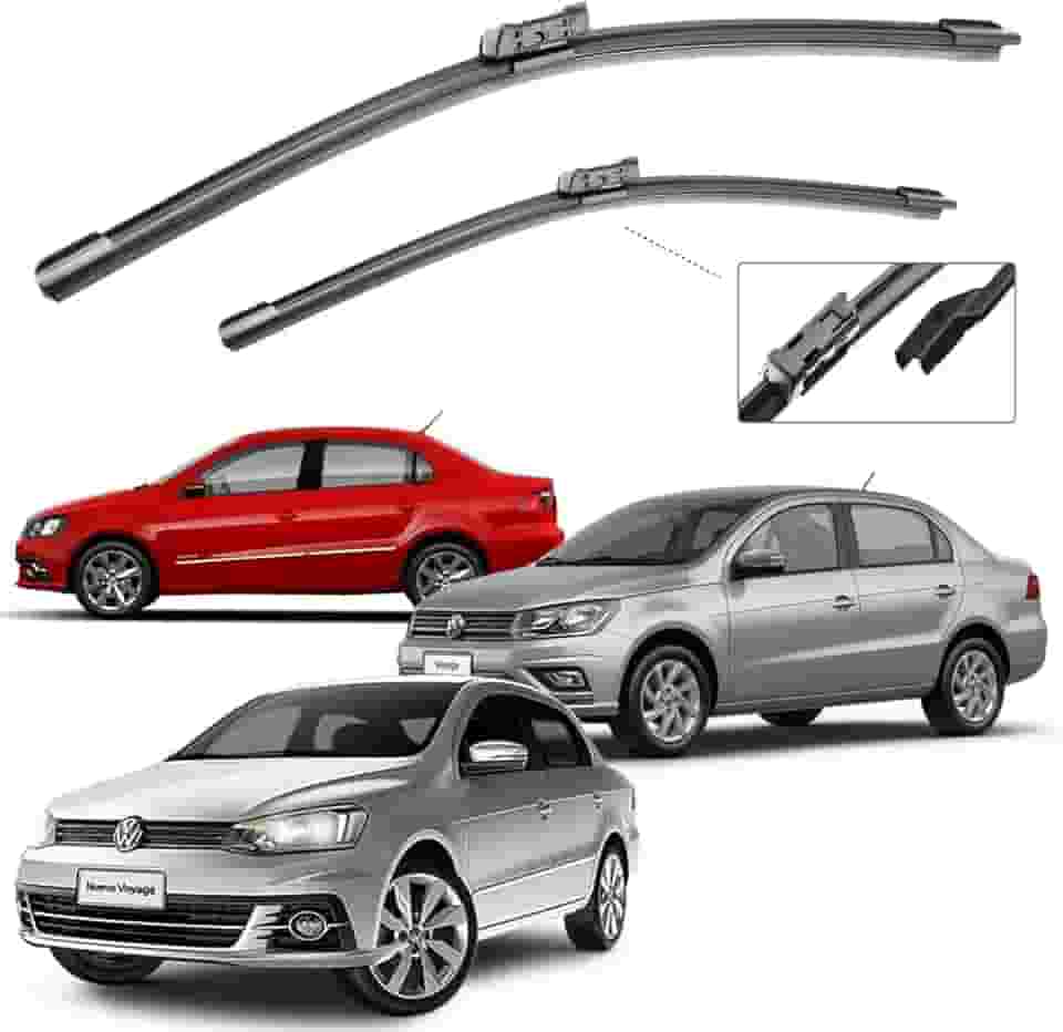 Par Palheta Limpador De Parabrisa Silicone Chuva Voyage 2009 A 2022 (Voyage G6 G7 2013 á 2022 Encaixe Click)