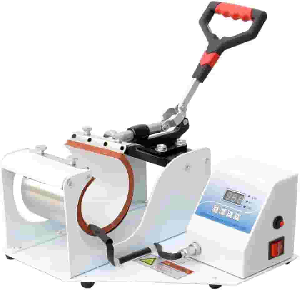 PRENSA TÉRMICA BRANCA PARA SUBLIMAÇÃO EM CANECAS SQUEEZES COPOS - 220V