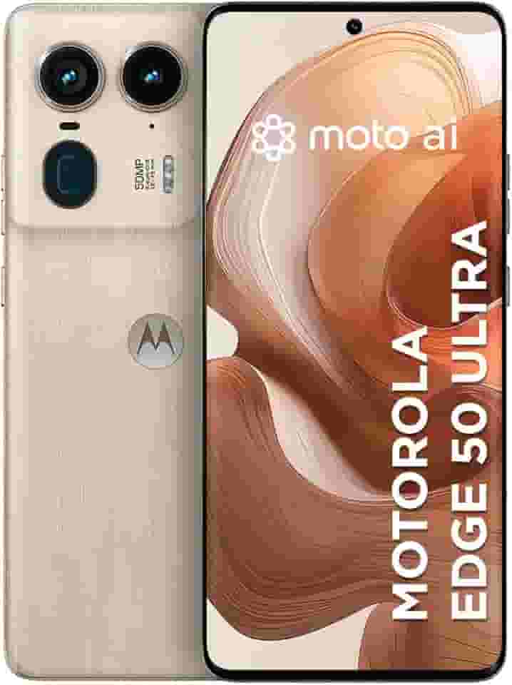 Smartphone Motorola Edge 50 Ultra 5G - 512GB 24GB (12GB RAM+12GB Ram Boost) 50MP Ultra-Pixel AI Camera IP68 NFC - Wood