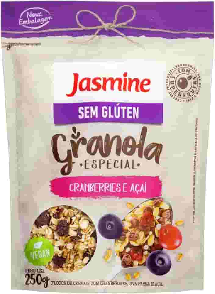 Jasmine Granola Cranberries e Açaí Sem Glúten 250g