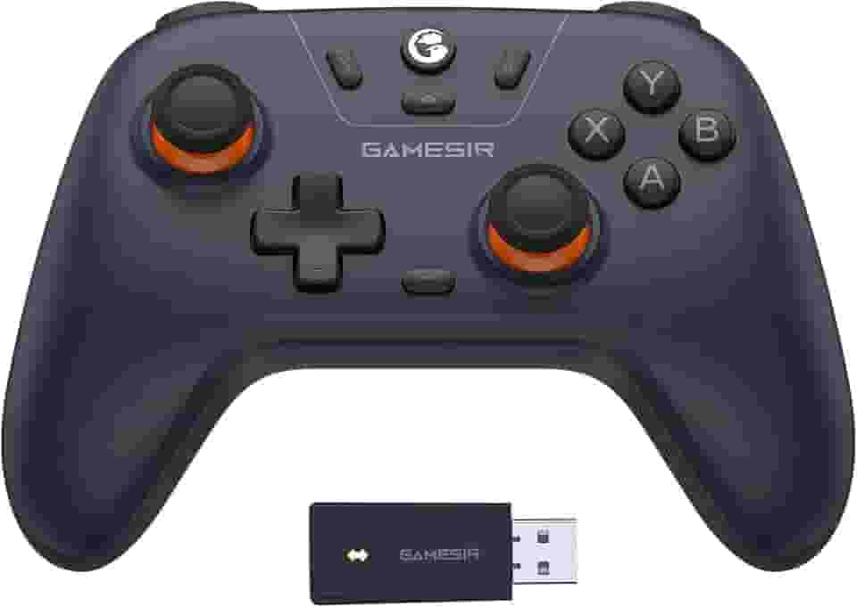 Controlador sem fio GameSir Nova Lite 2.4g para PC com Windows, iPhone, Android, Switch e Steam Deck, Controle Bluetooth Gamepad com gatilho de efeito Hall, Turbo, vibração Rumble(roxo escuro)