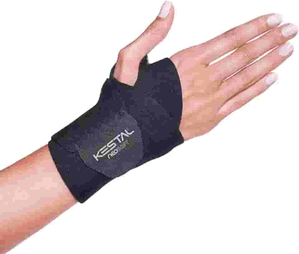Kestal Munhequeira Ajustável Neosoft, protetor de punho, órtese Preto, Único ajustável