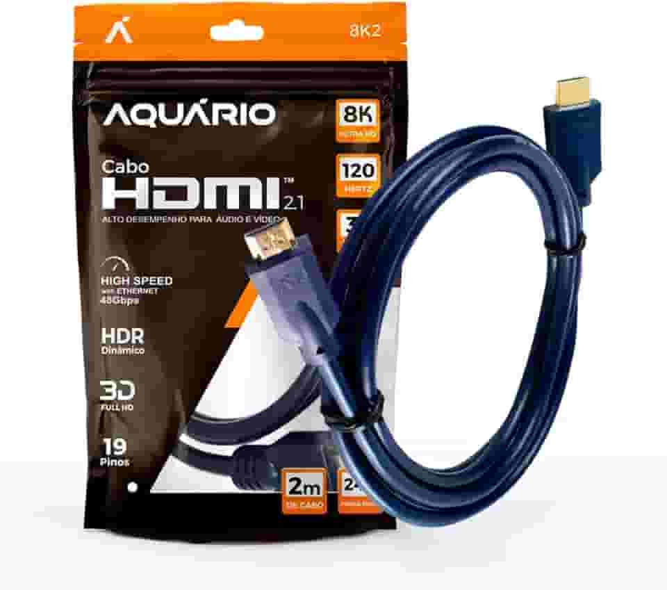 CABO HDMI 2.1 8K 3D 19 PINOS - 2 METROS