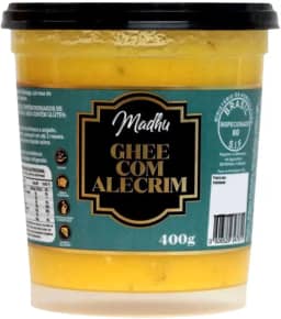 Manteiga Ghee com Alecrim C/sal 400g - Madhu Ghee