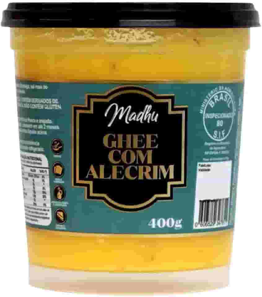 Manteiga Ghee com Alecrim C/sal 400g - Madhu Ghee
