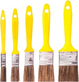 Kit Trincha P/Pintura, Pincéis Compel, 5 Peças