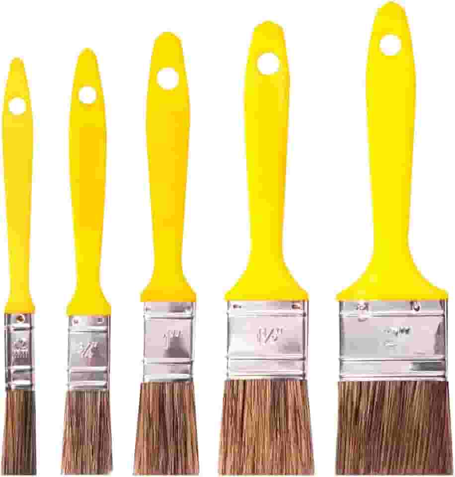 Kit Trincha P/Pintura, Pincéis Compel, 5 Peças