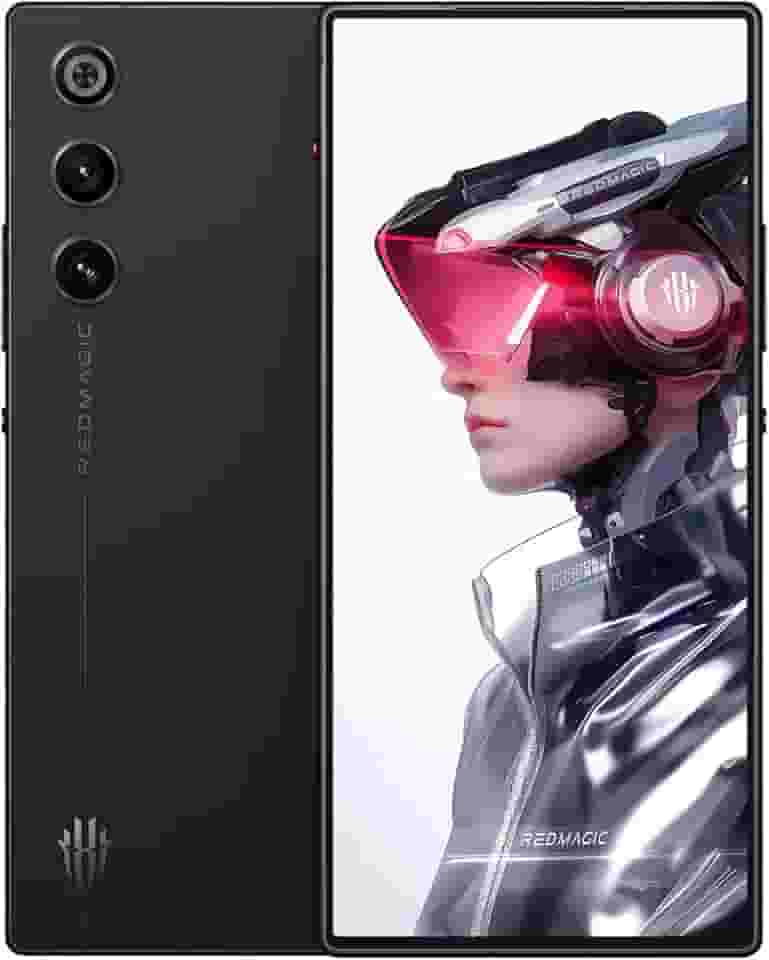 REDMAGIC 10 Air 120Hz Telefone para jogos, 5G Android Smartphone, 12GB RAM+256GB ROM, Snapdragon 8 Gen 3, 6.8' AMOLED Tela cheia, FHD+, 50MP Câmera, Dual-Sim, Celular desbloqueado Preto
