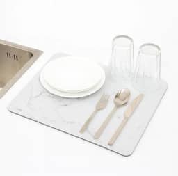 Kit 2 Escorredor de Louças 30x40cm Ultra Absorvente – Seca Rápido, Antiderrapante, Não Enferruja e Serve como Jogo Americano Também.