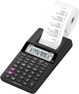 Calculadora Com Bobina HR-8RC-WE-B-DC 12 Dígitos Preta Casio