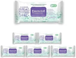 06 Pacotes Toalhas Umedecidas Adulto 48fls Essencial Care