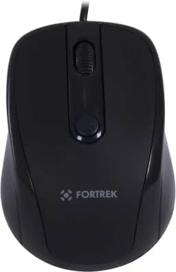 Fortrek OM-103BK Mouse USB 1600dpi, Preto