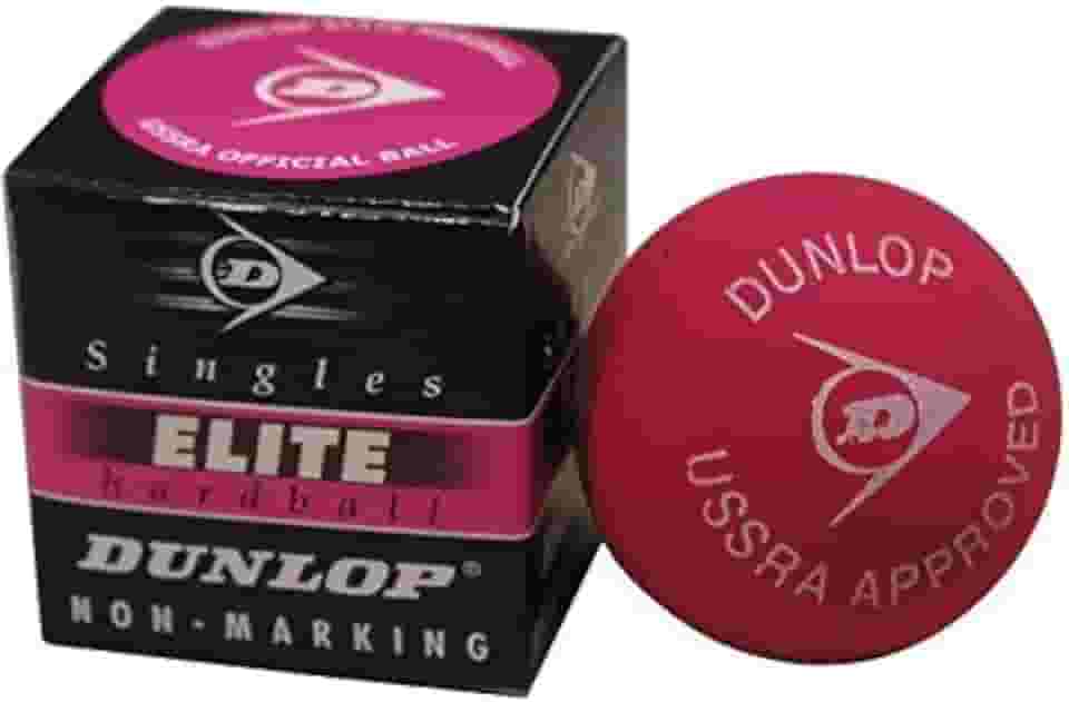 Dunlop Bola de squash Elite Singles (bola dura) (1 bola)