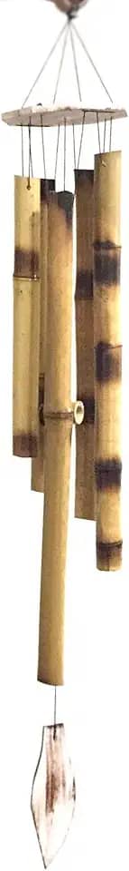 Mobile Grande Sino dos Ventos de Bambu Folha 80cm