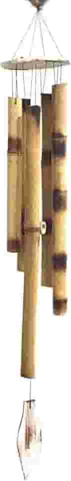 Mobile Grande Sino dos Ventos de Bambu Folha 80cm